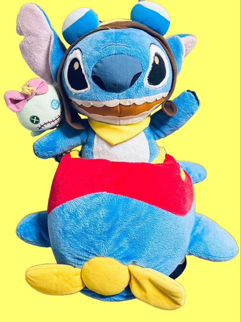 スティッチ ぬいぐるみ 飛行機 パイロット