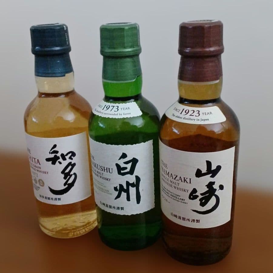 キ*ー様 サントリー 山崎 、白州、知多シングルモルトウイスキーミニボトル180