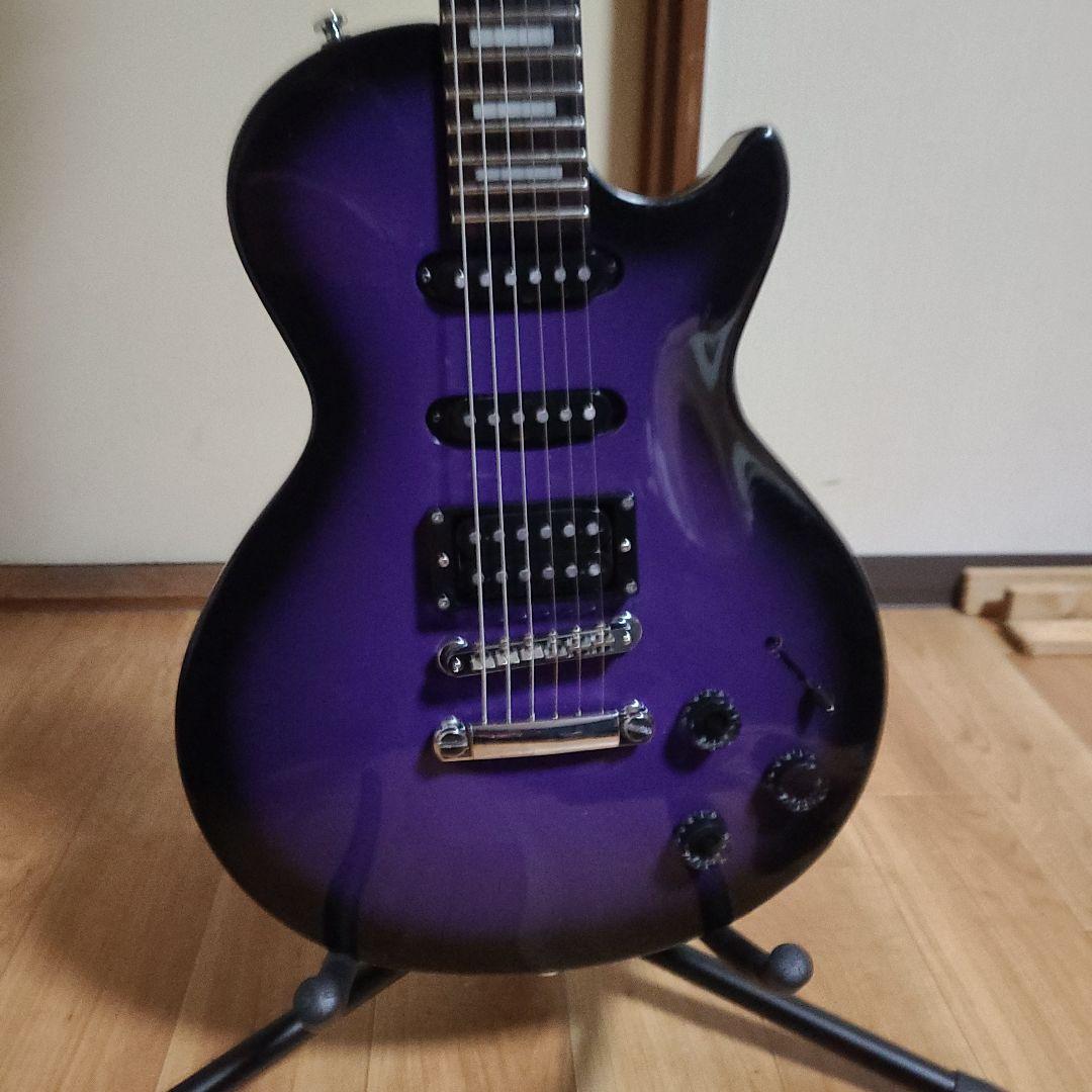 パープル レスポールタイプ エレキギターINORANモデル