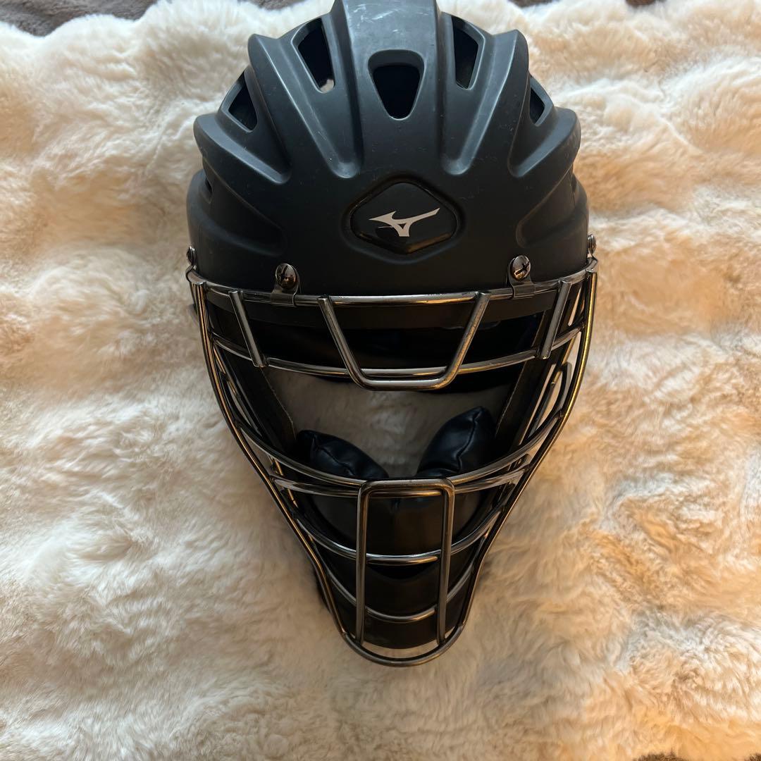 ミズノ硬式用 キャッチャー SAMURAプロテクター セットブラック オレンジ