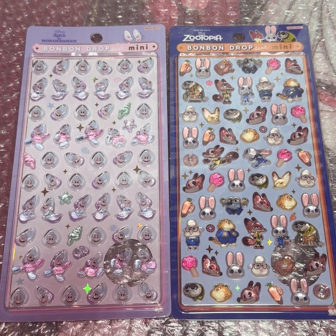 ボンボンドロップシール ベイマックス スティッチ オイスター ズートピア 正規品