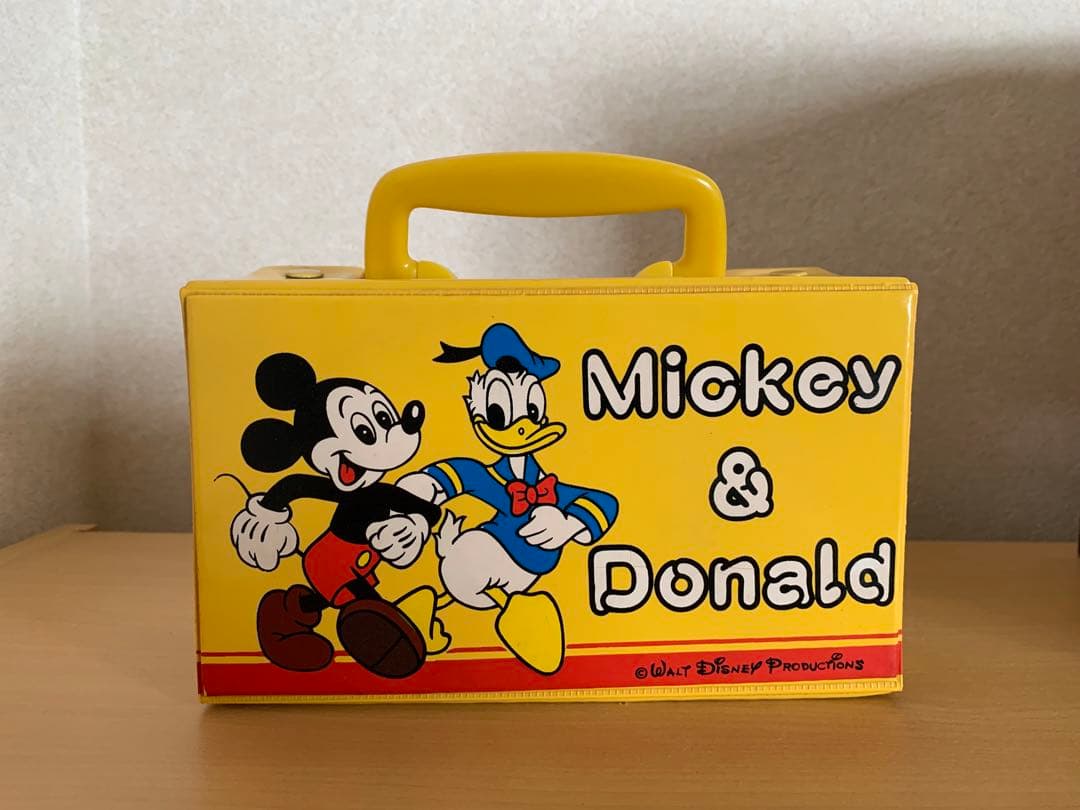 Micky & Donald 小物入れバッグ (カセットテープ入れ)