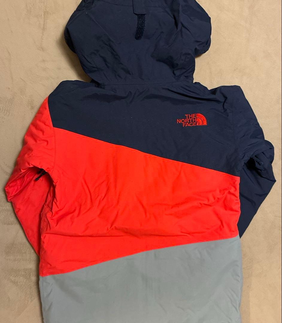 THE NORTH FACE キッズ/スキージャケ/ネイビー/オレンジ/グレー