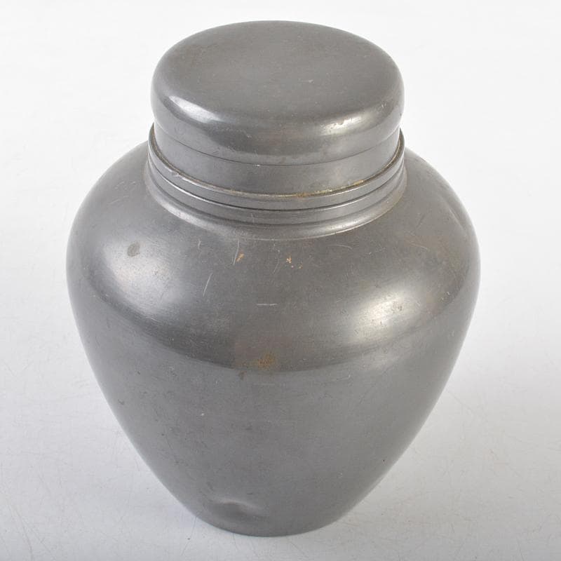 煎茶道具　英祥堂造　古錫　茶壷　茶心壷　約749g　Y　R6145