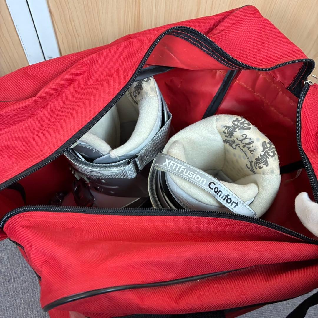 【送料込】ROSSIGNOL ロシニョール　スキー　ブーツ　ストック　3点セット