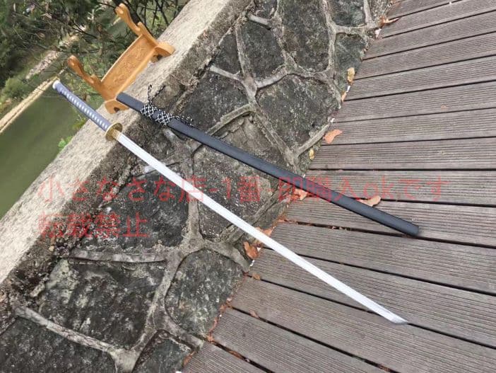 【ブラック】長尺 武具　刀装具　日本刀　模造刀　居合刀 鑑賞用 武蔵 贈り物
