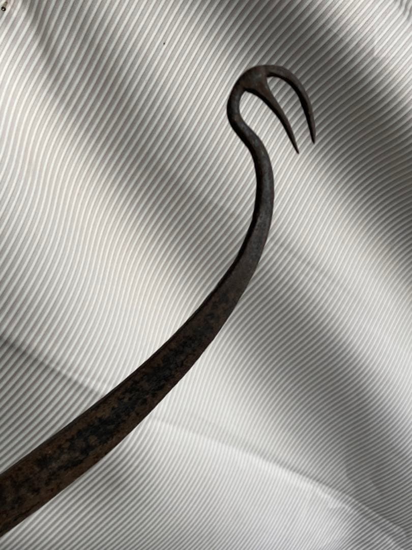 古物　うなぎ掻き　古民具　鉄