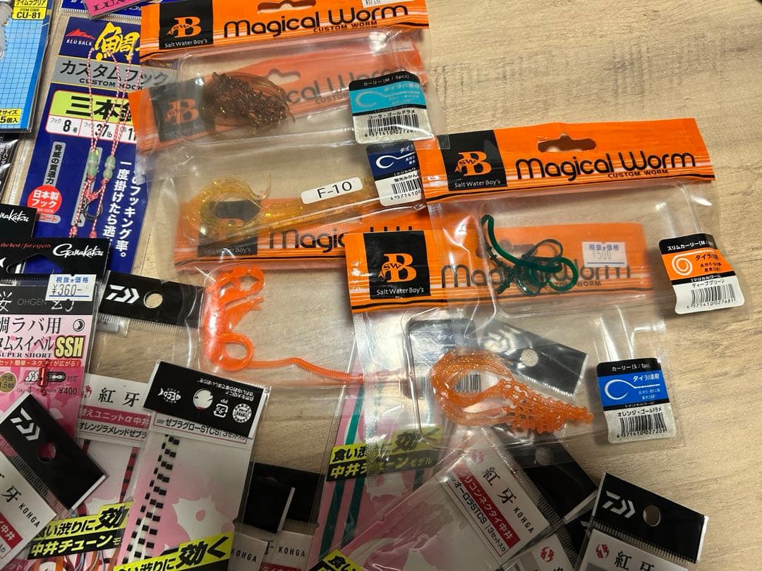 タイラバセット　ネクタイ78個　フック　タイラバ専用ワーム他