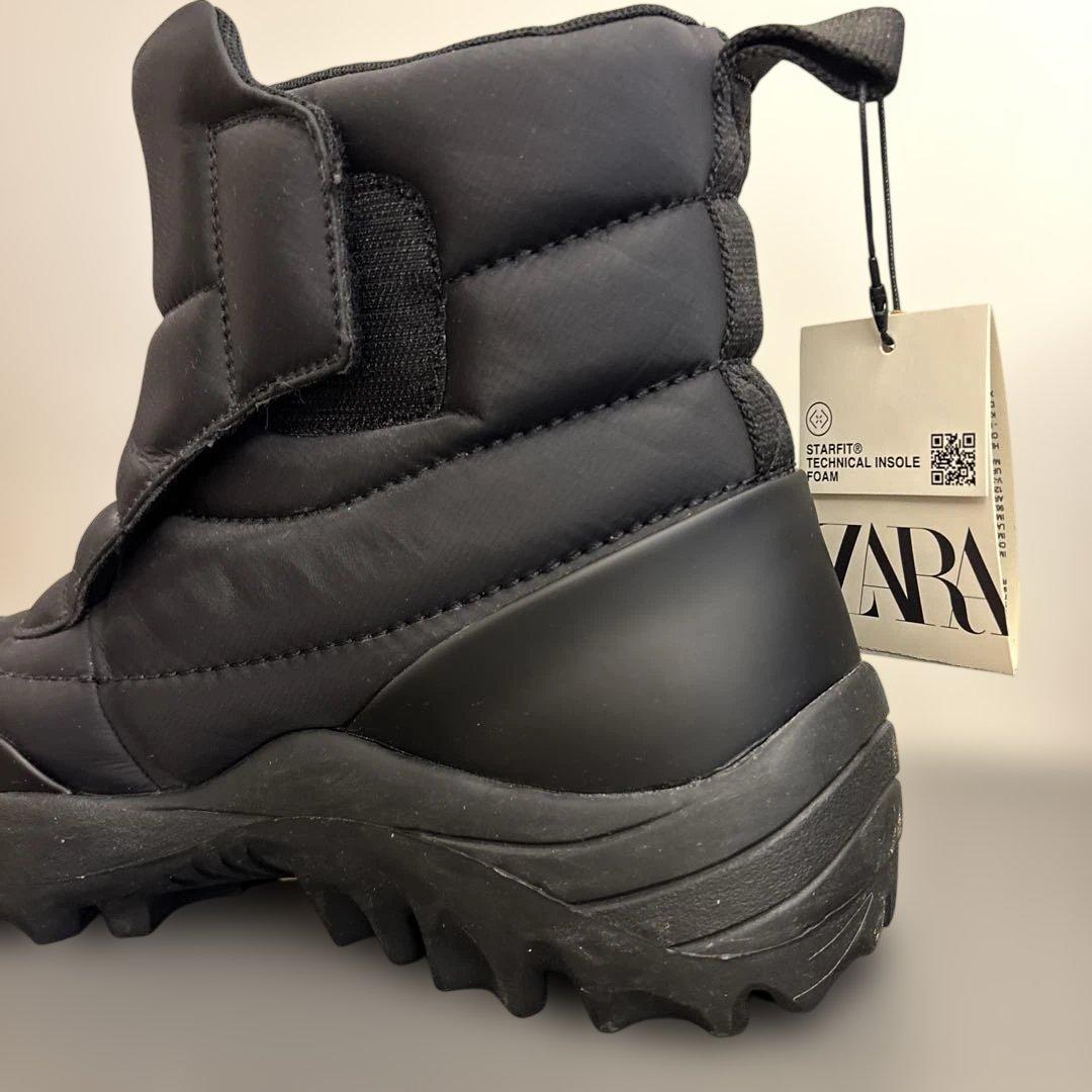 ZARA キルティング VIBRAM® ブーツ