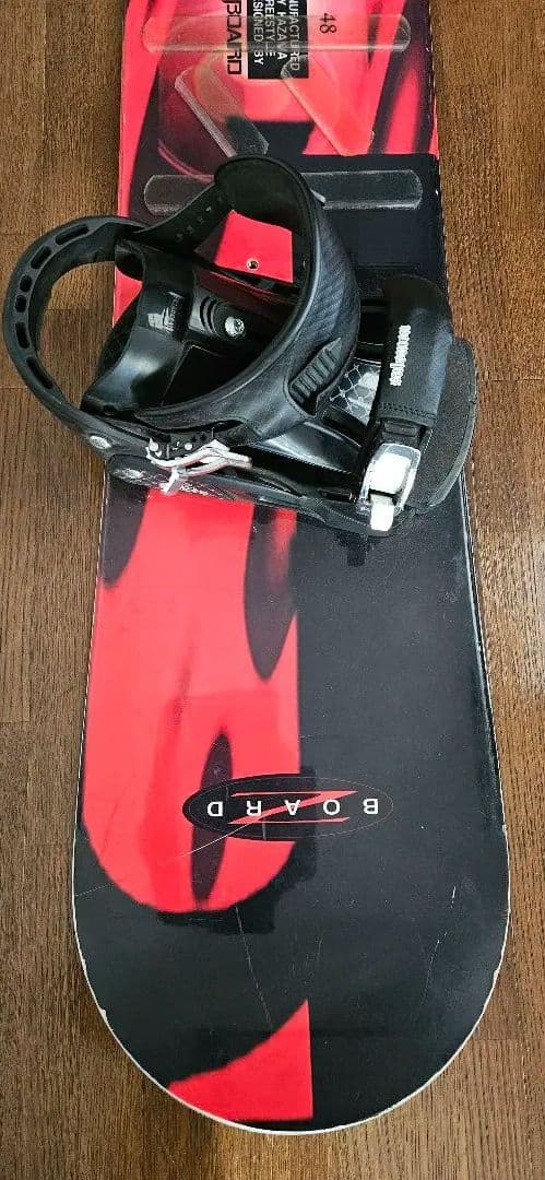 Z.BOARD スノーボード 48 赤/黒 バインディング付き