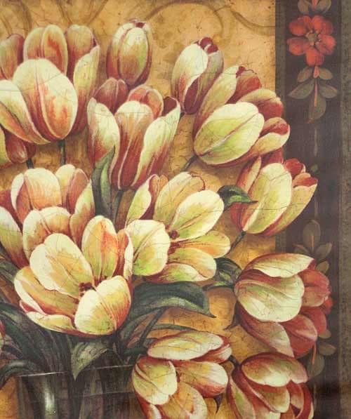 セール！ イタリア 額絵 アート新品 フレーム ピオニー モダン 44772