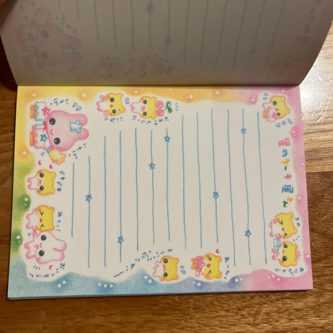 平成レトロ　カミオジャパン　メモ帳　星のケーキ屋さん　うさぎ　ハムスター　パンダ