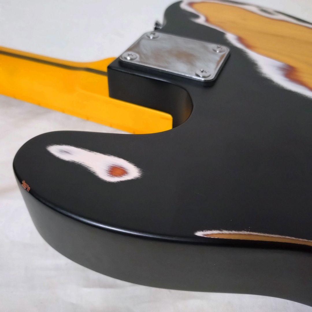 ノーブランド　テレキャスターベース　カスタム仕様　ハードレリック　リバースヘッド