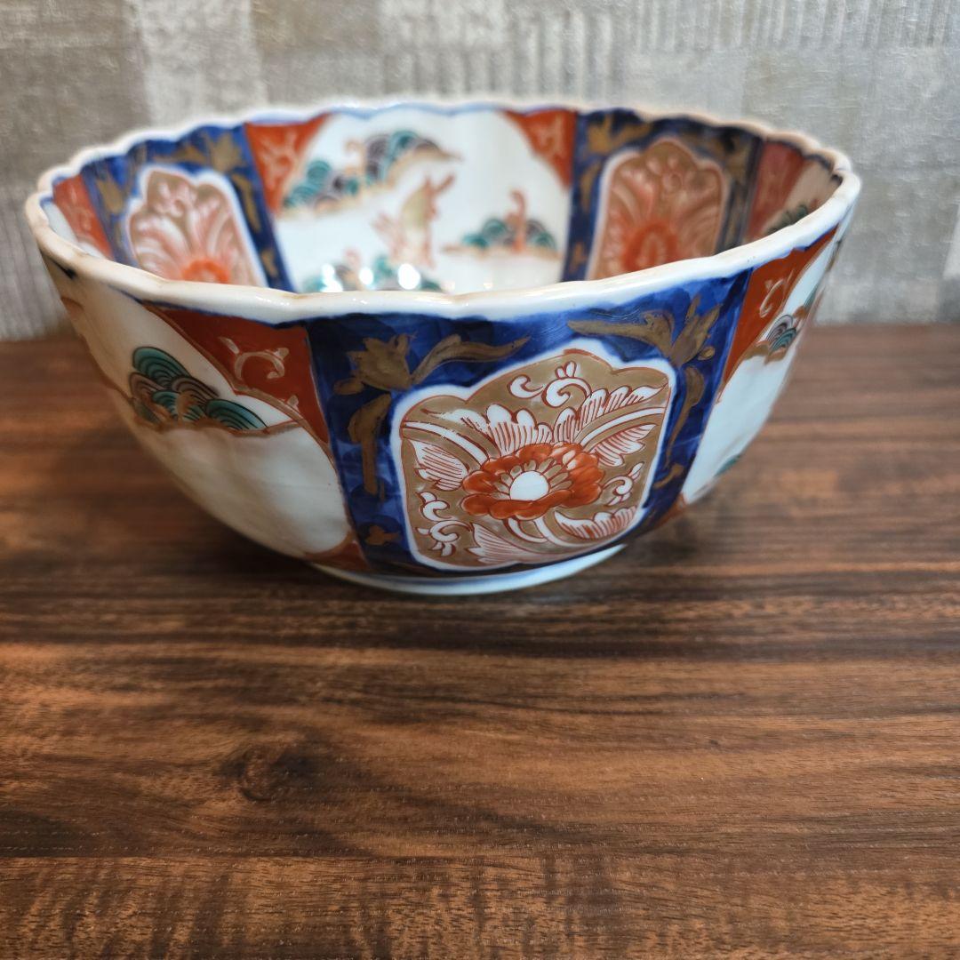 【骨董品】古伊万里　明治 赤絵皿 色絵 金彩 大皿