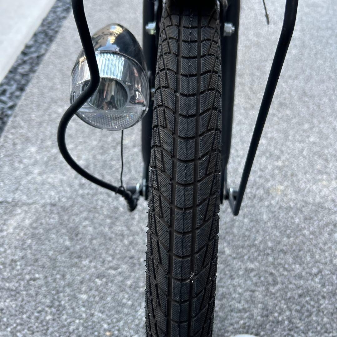 【美品】非電動チャイルドシート付き自転車　ハーフカバー付き