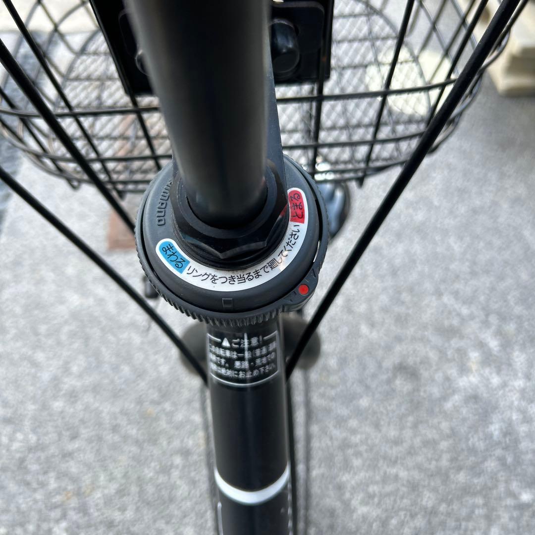 【美品】非電動チャイルドシート付き自転車　ハーフカバー付き