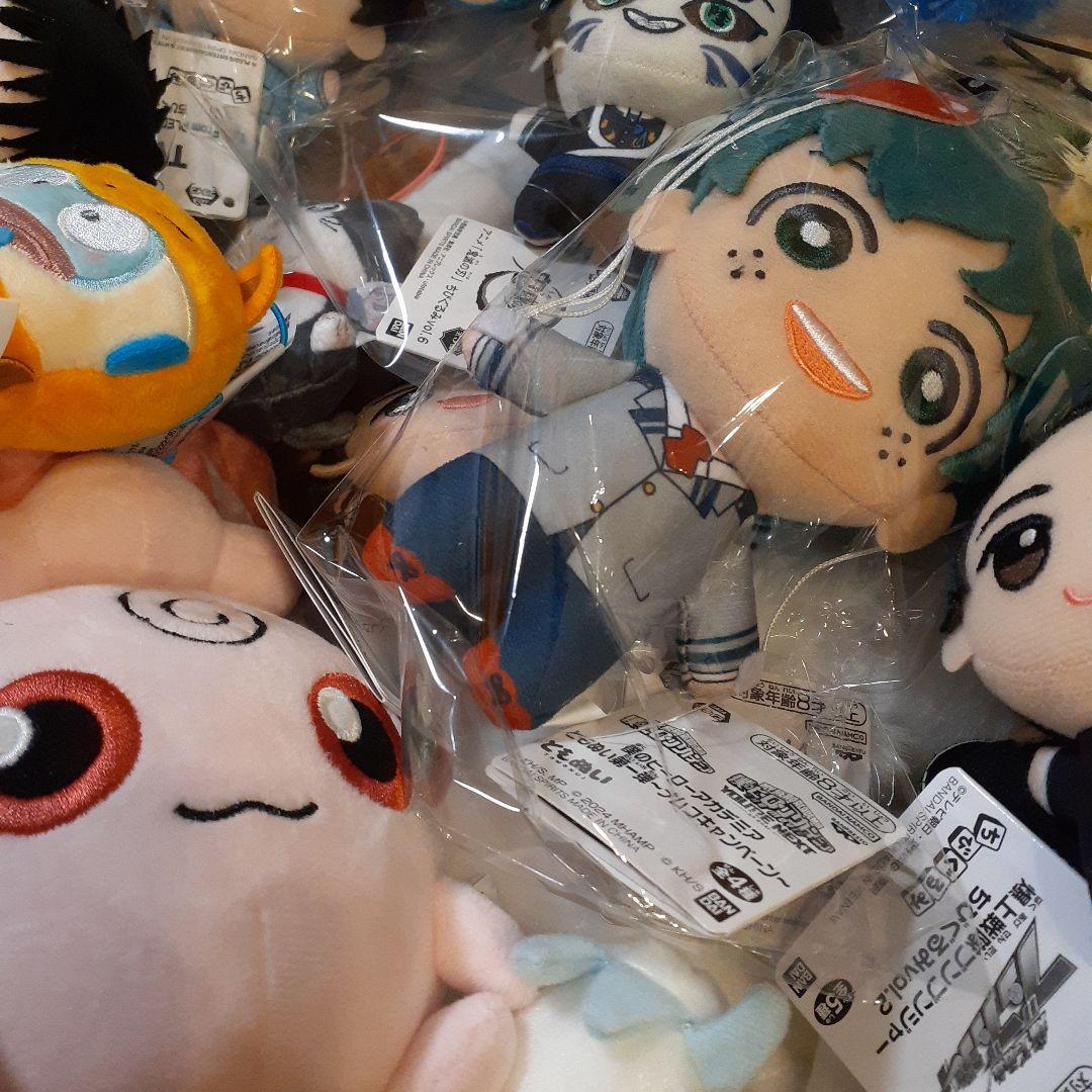 ちびぐるみ&BIGぬいぐるみ&マスコット等、アニメグッズまとめ売り希少50点以上