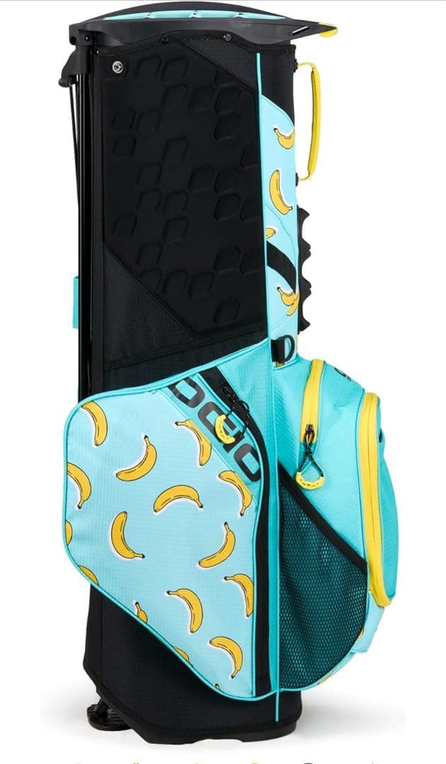 【新品】OGIO スタンド式ゴルフバッグ 水色 バナナ柄