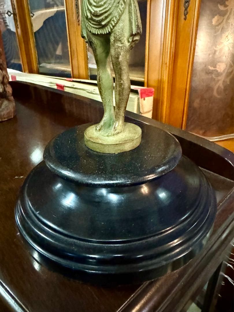 ブロンズ アトラス像 天球儀 オブジェ 高58cm ギリシャ神話 クラシック