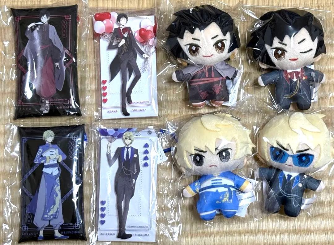 デュラララ!!×2 ちょこ友 ぬいぐるみ・クリアマルチケースセット