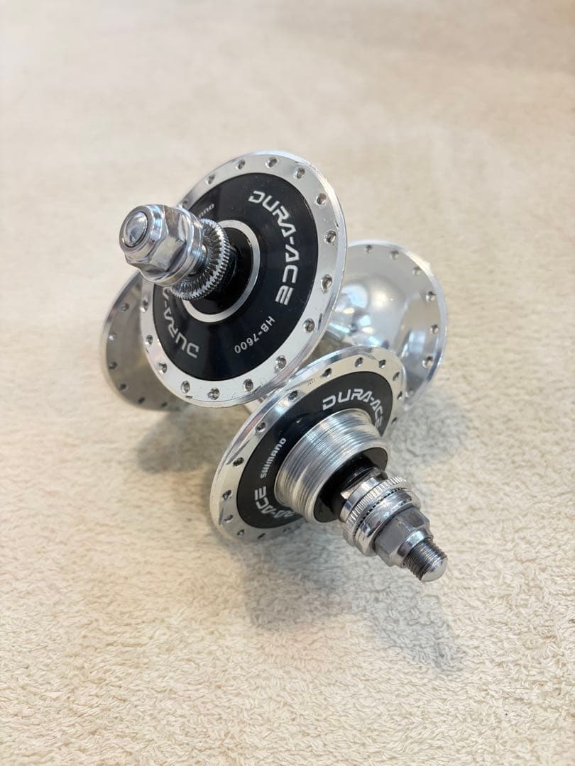 【希少片歯】NJS 競輪 DURA-ACE HB-7600 120mm 前後