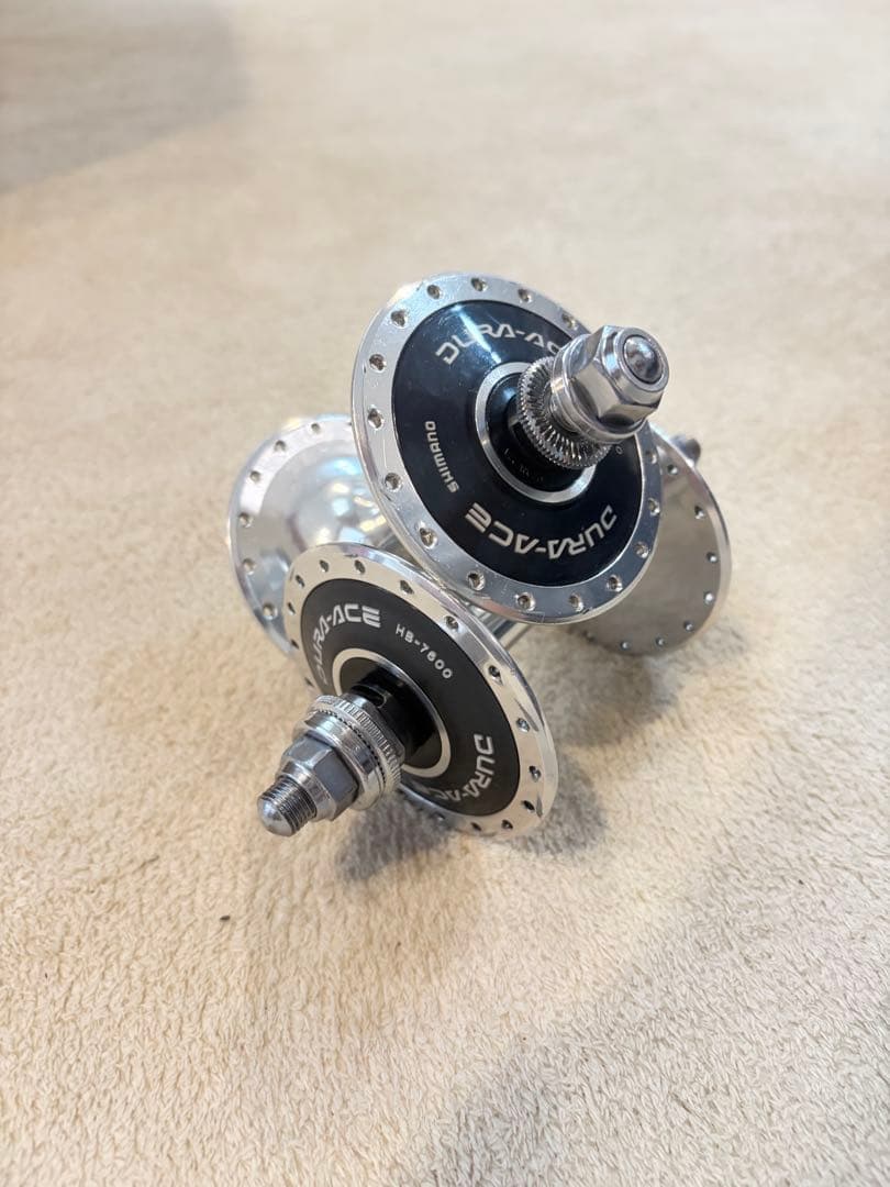 【希少片歯】NJS 競輪 DURA-ACE HB-7600 120mm 前後