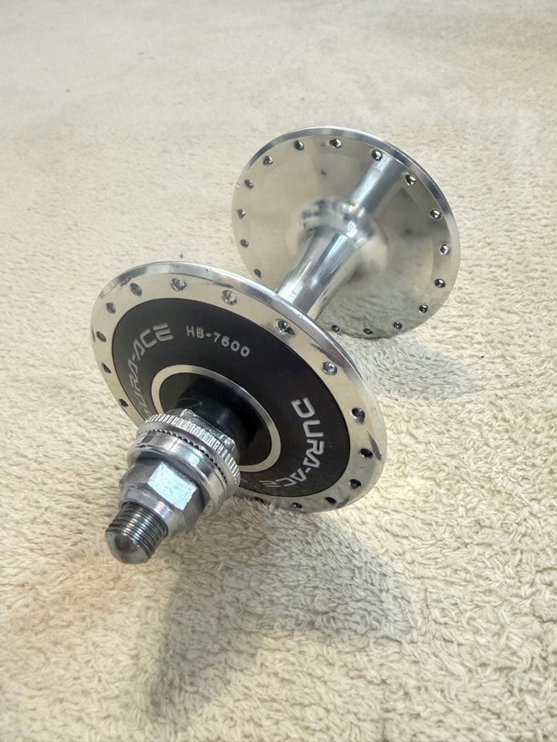 【希少片歯】NJS 競輪 DURA-ACE HB-7600 120mm 前後