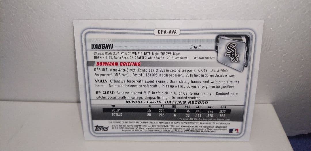 スポーツ選手 TOPPS Bowman Chrome