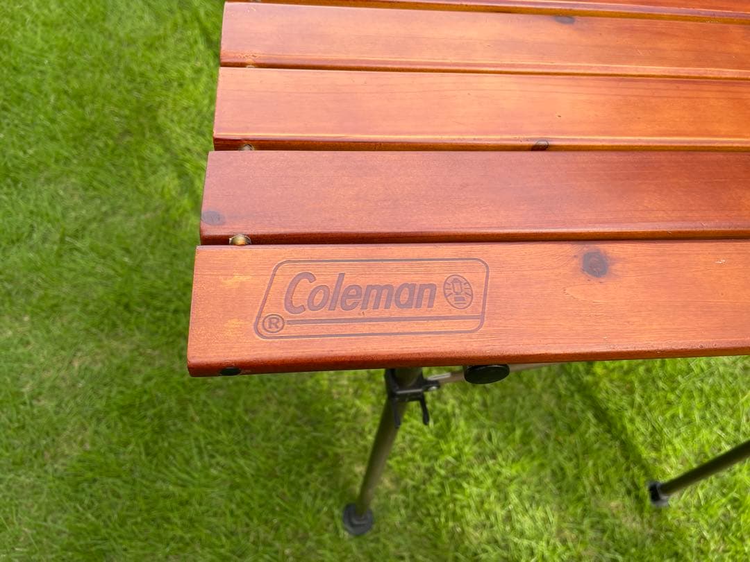 【廃盤希少】コールマン ガーデンウッドロールテーブル6
