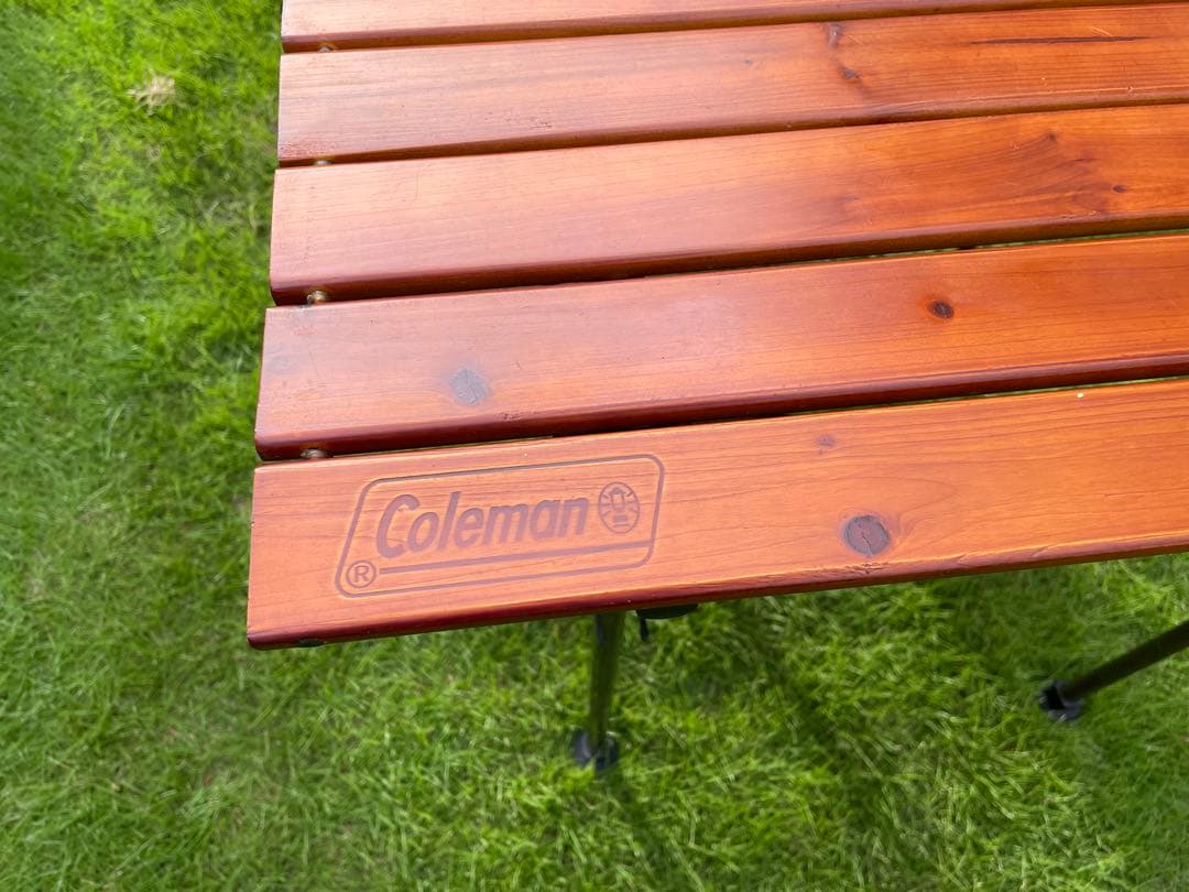 【廃盤希少】コールマン ガーデンウッドロールテーブル6
