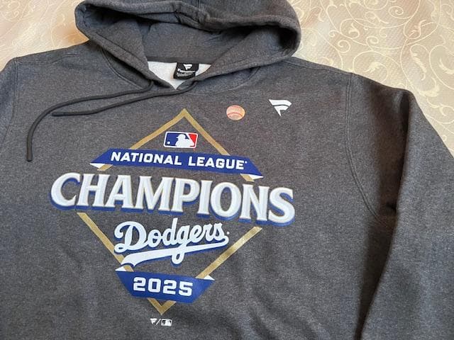 大谷翔平NLCS優勝記念Fanaticsロッカールームフーディ選手着用限定品L