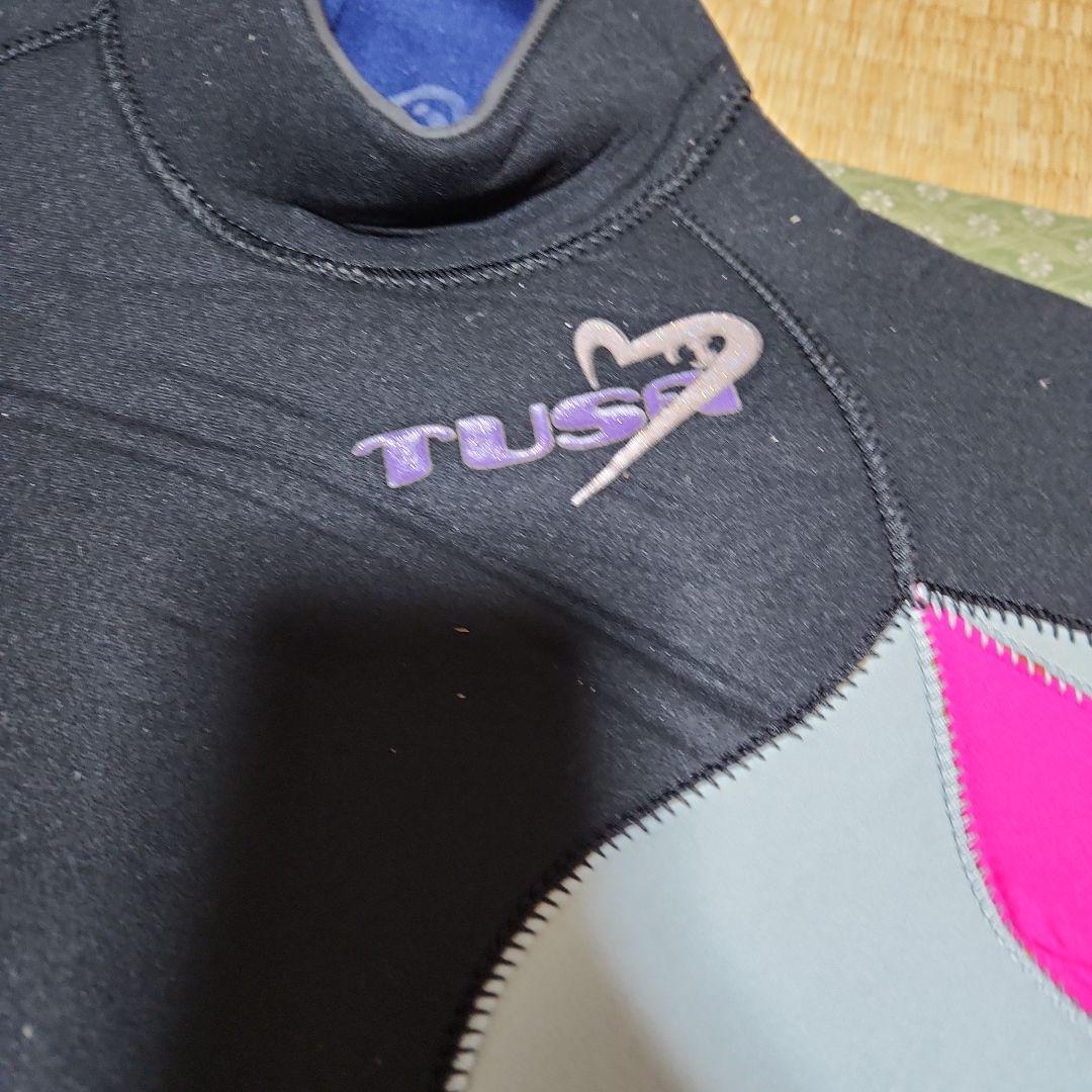 レディースTUSA ウェットスーツ 黒灰色ピンク 0910 No.3