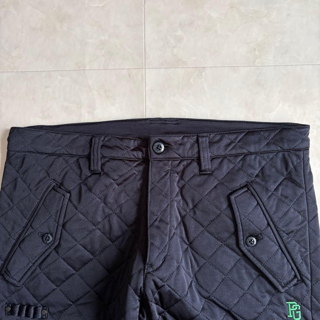 パーリーゲイツ 中綿キルティング防寒ジョガーパンツ ロゴ刺繍 冬ゴルフ 濃紺 6