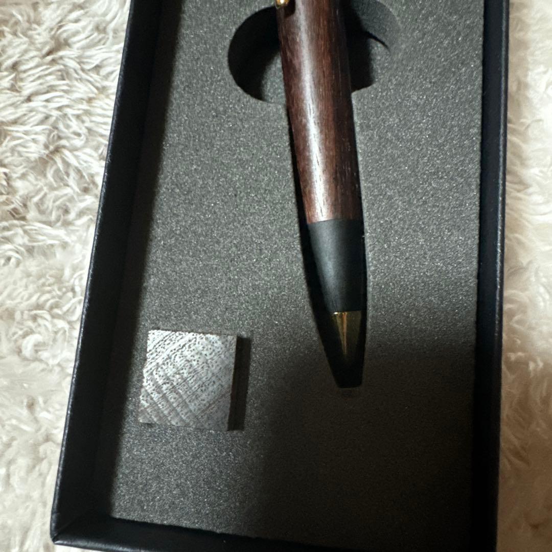 【野原工芸】 ローズウッド ボールペン　ロータリー金
