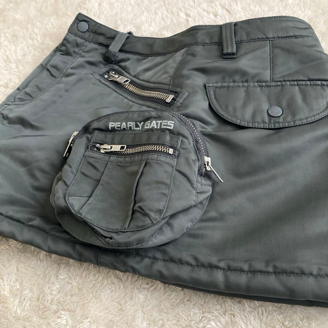 美品！PEARLY GATES ミニスカート 防風防寒　秋冬　中綿