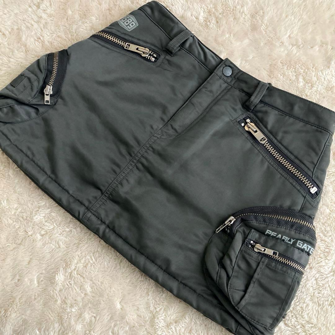 美品！PEARLY GATES ミニスカート 防風防寒　秋冬　中綿