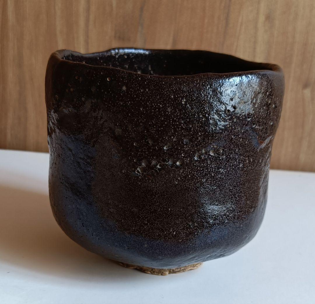 w*i様 黒楽筒茶碗