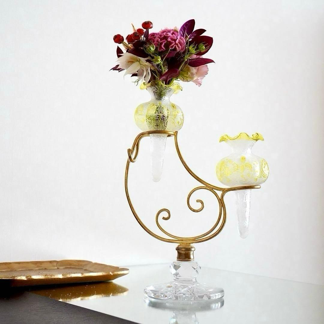 オールドバカラBACCARAT★花器フラワースタンド★極美品★極希少アンティーク
