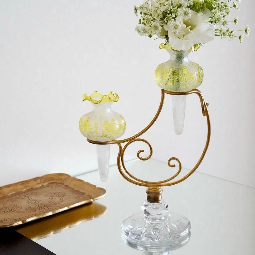 オールドバカラBACCARAT★花器フラワースタンド★極美品★極希少アンティーク