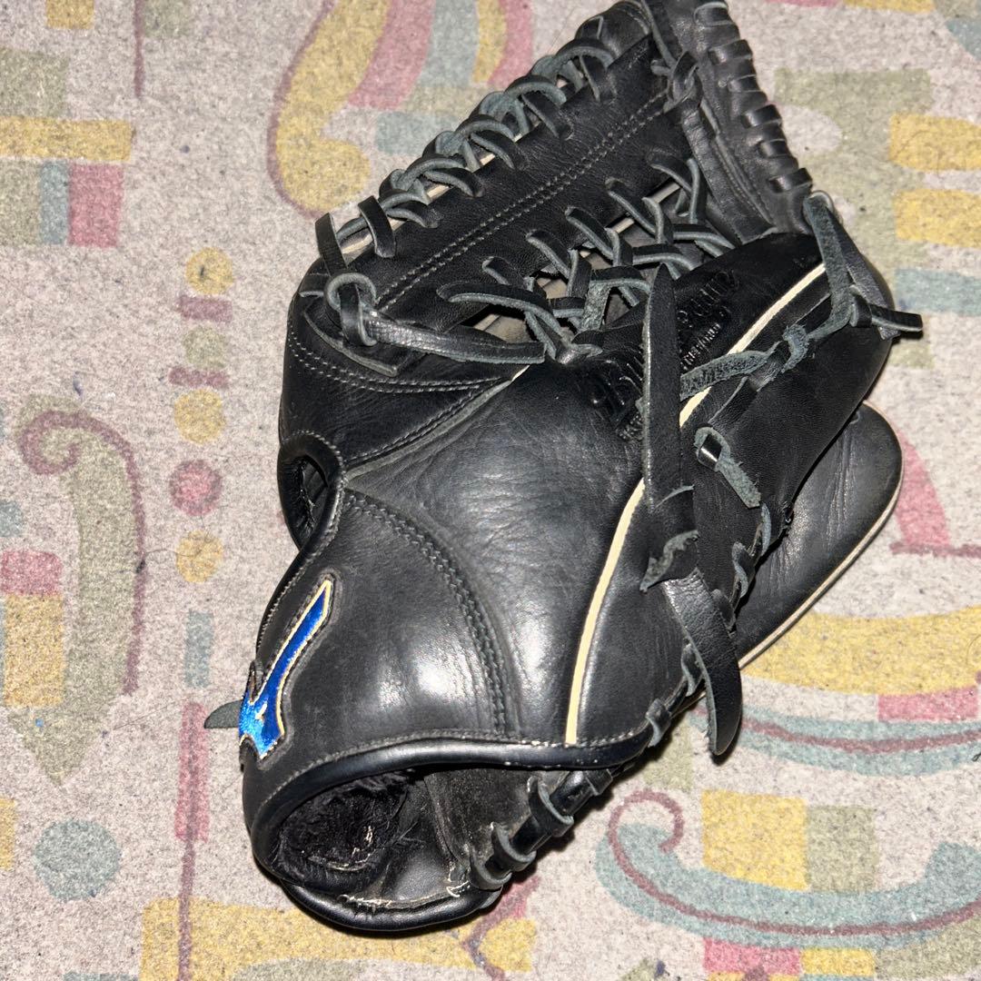 レザーグローブ 軟式 野球用 黒