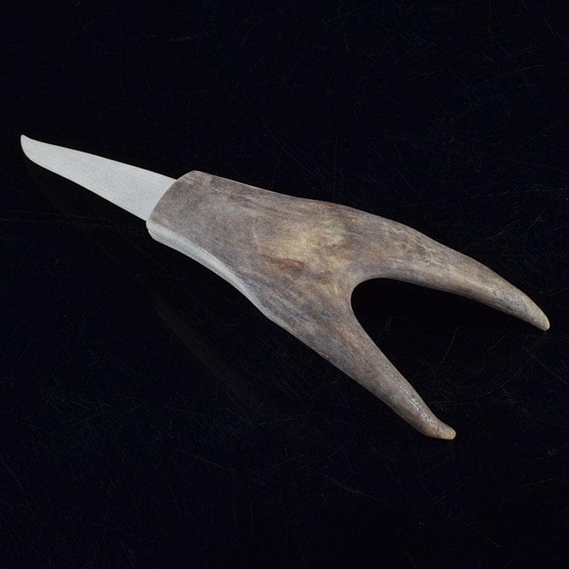 北欧伝統工芸　トナカイ鹿角　ペーパーナイフ　V　9292