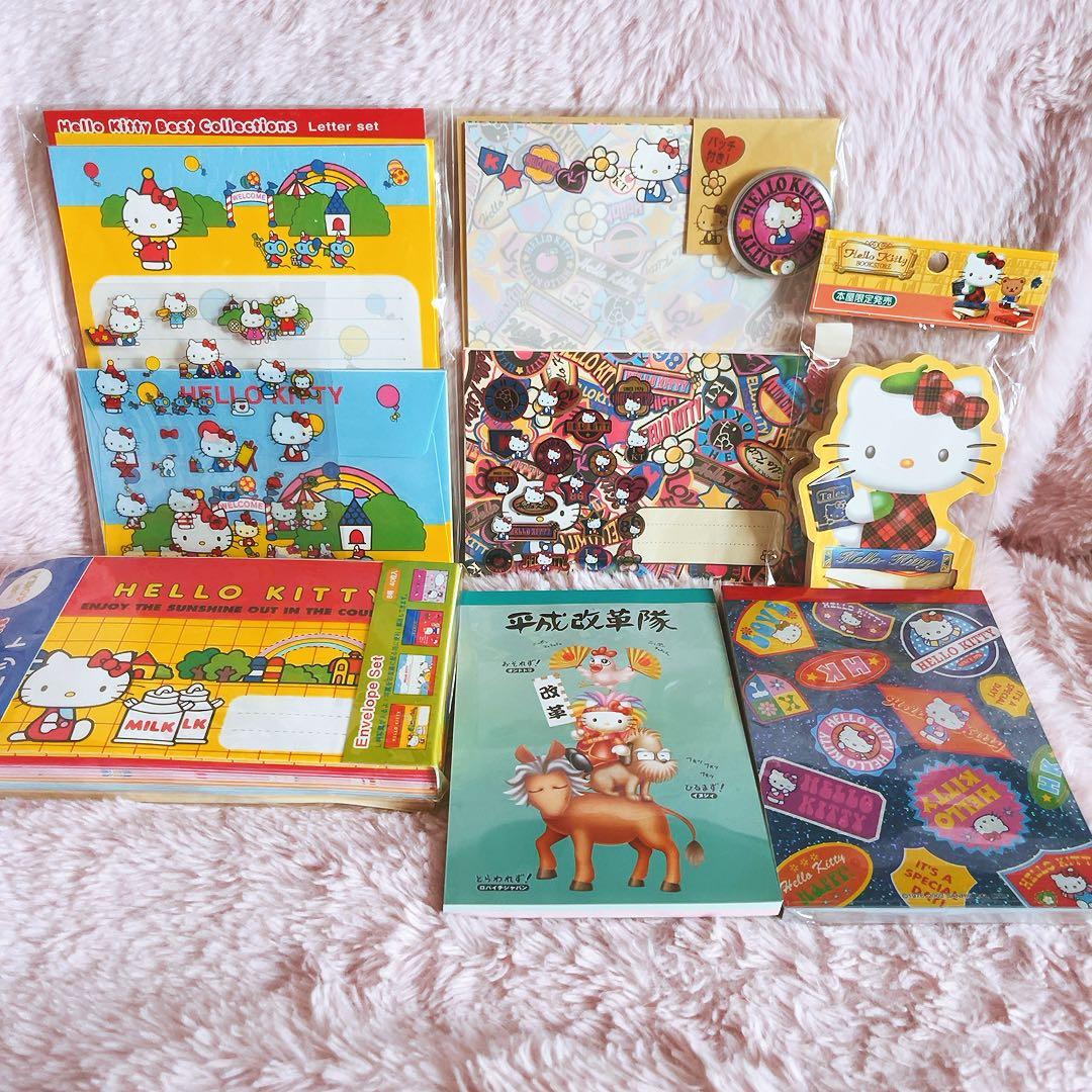 希少レア　ハローキティ　平成レトロ　メモ　レターセット　封筒　2001 2004
