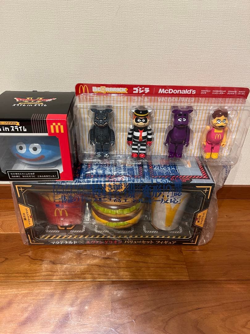 マクドナルドスライムinスライム、エヴァンゲリオン、BE@RBRICK セット