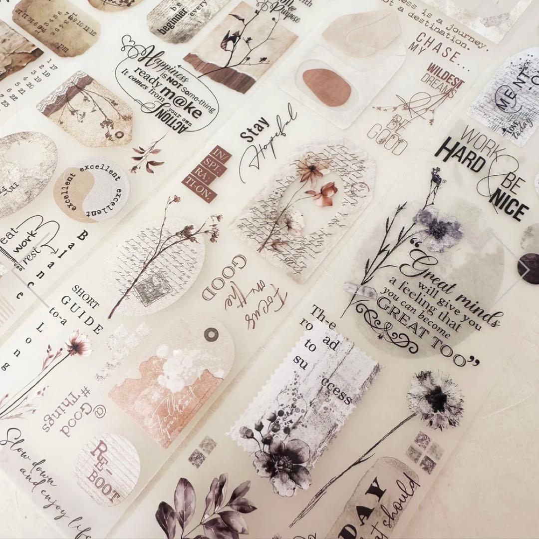 Journal pages 海外マスキングテープ　マステ 【1522】