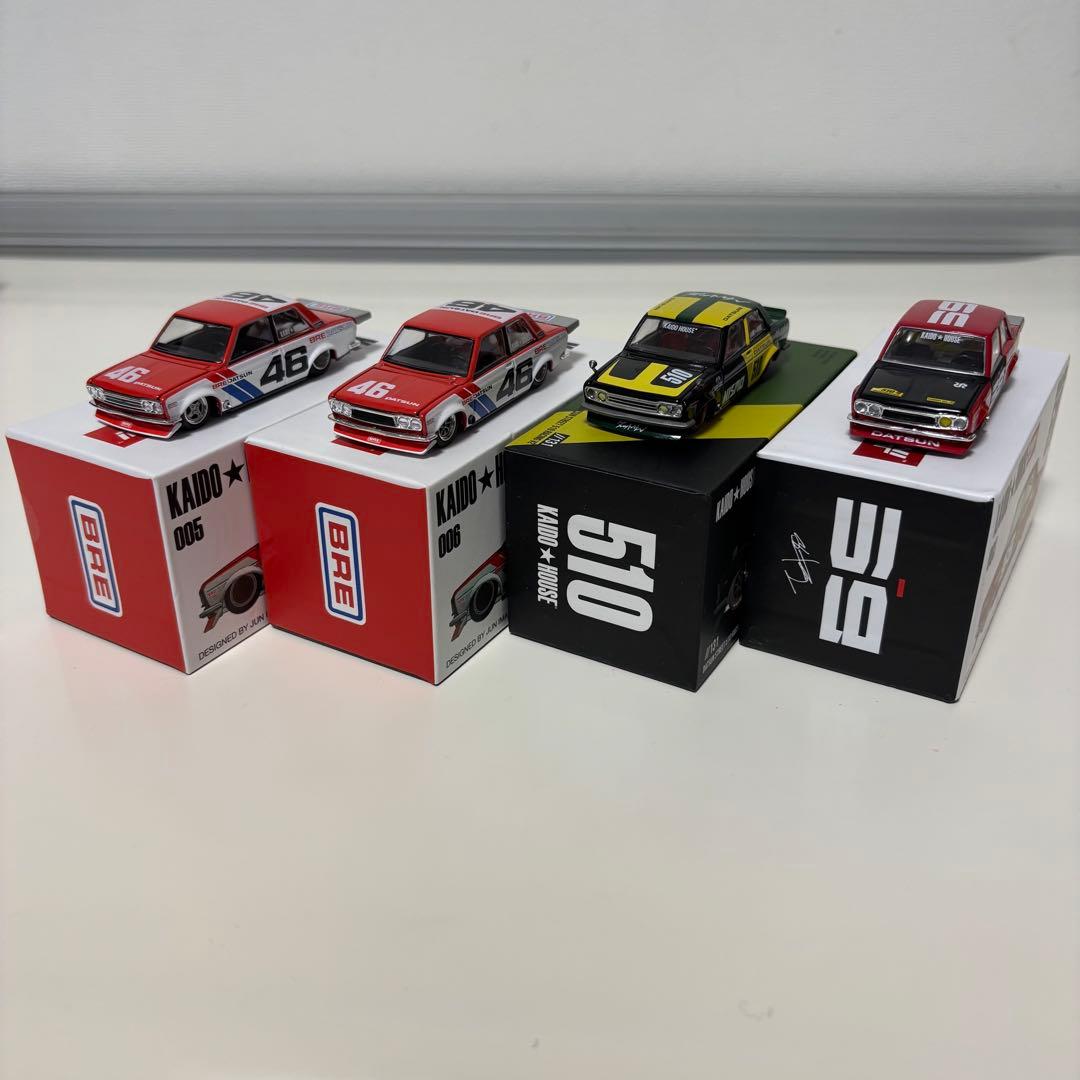 MiniGT KAIDO HOUSE Datsun 510 ミニカー 4台セット
