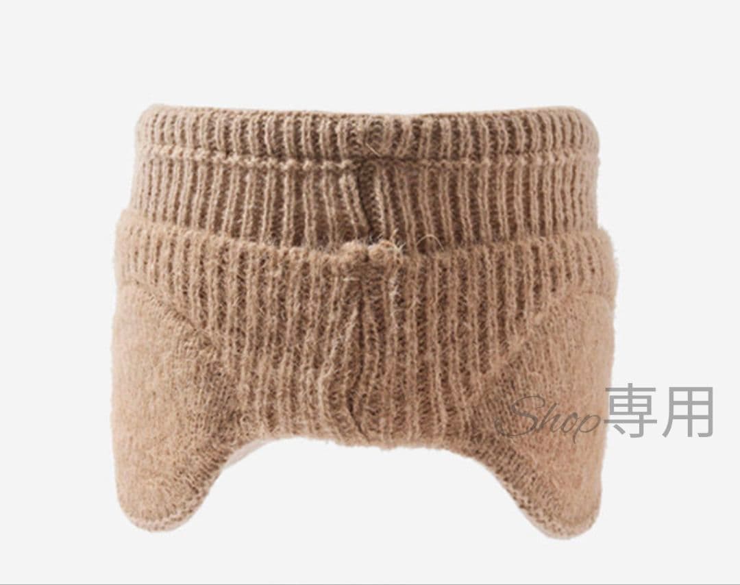 【人気】グレー　秋冬　帽子　耳当て　サンバイザー　ニット帽　ゴルフ　レディース