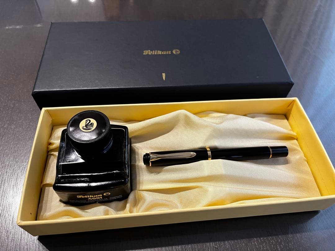 ペリカン万年筆　クラシックM200 ロイヤルブルーインクボトル付きギフトセット