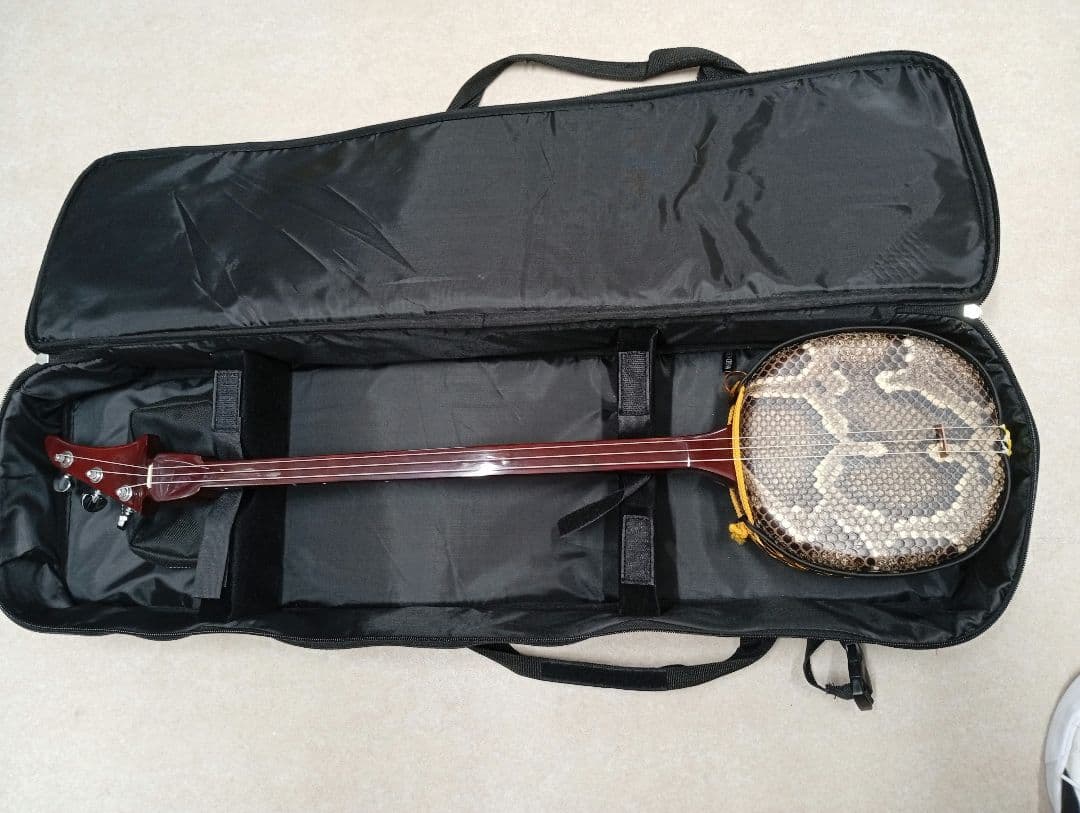 三線本体 人工革 ペグ式