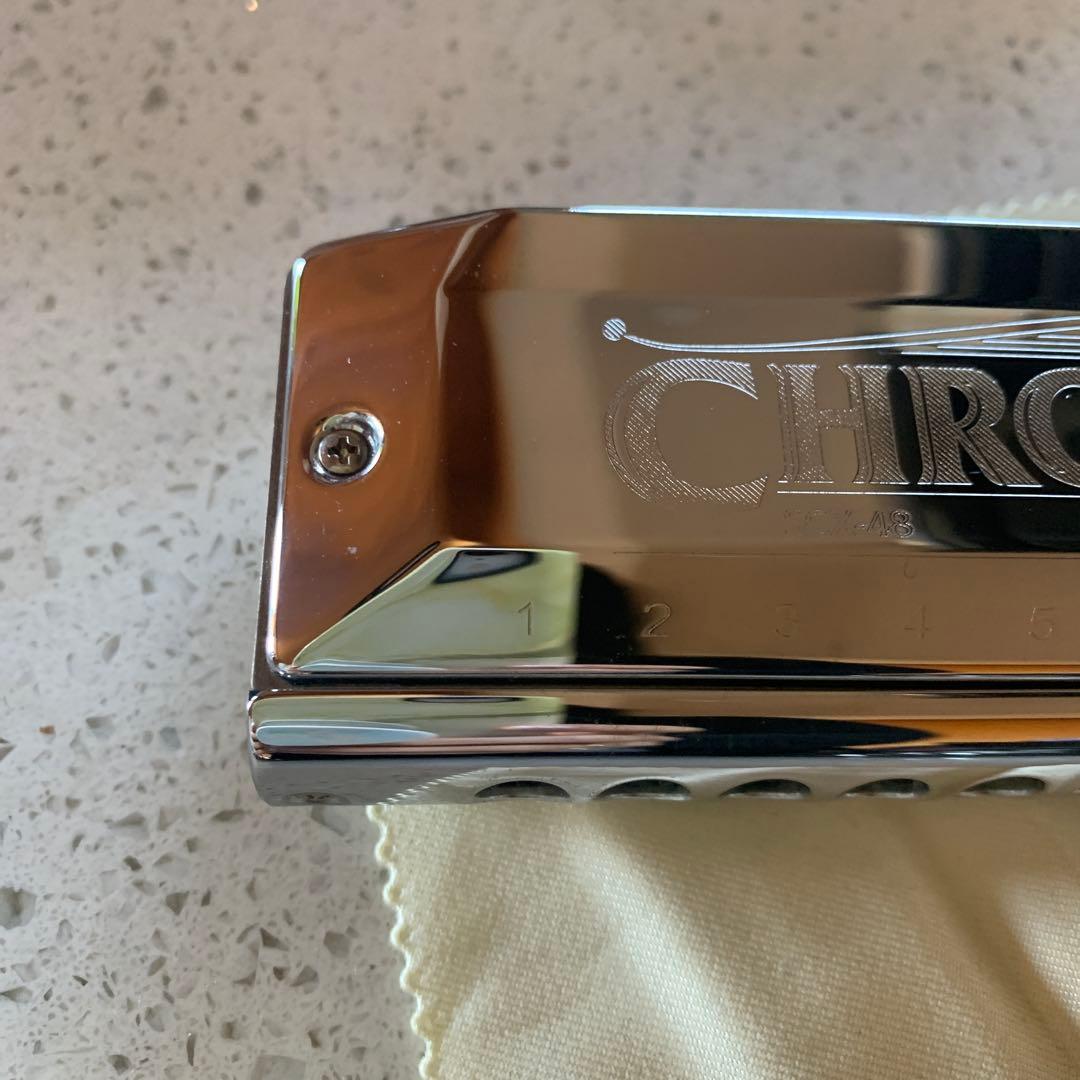 M SUZUKI クロマチックハーモニカ　SCX-48 スズキ　楽器　音楽ハープ