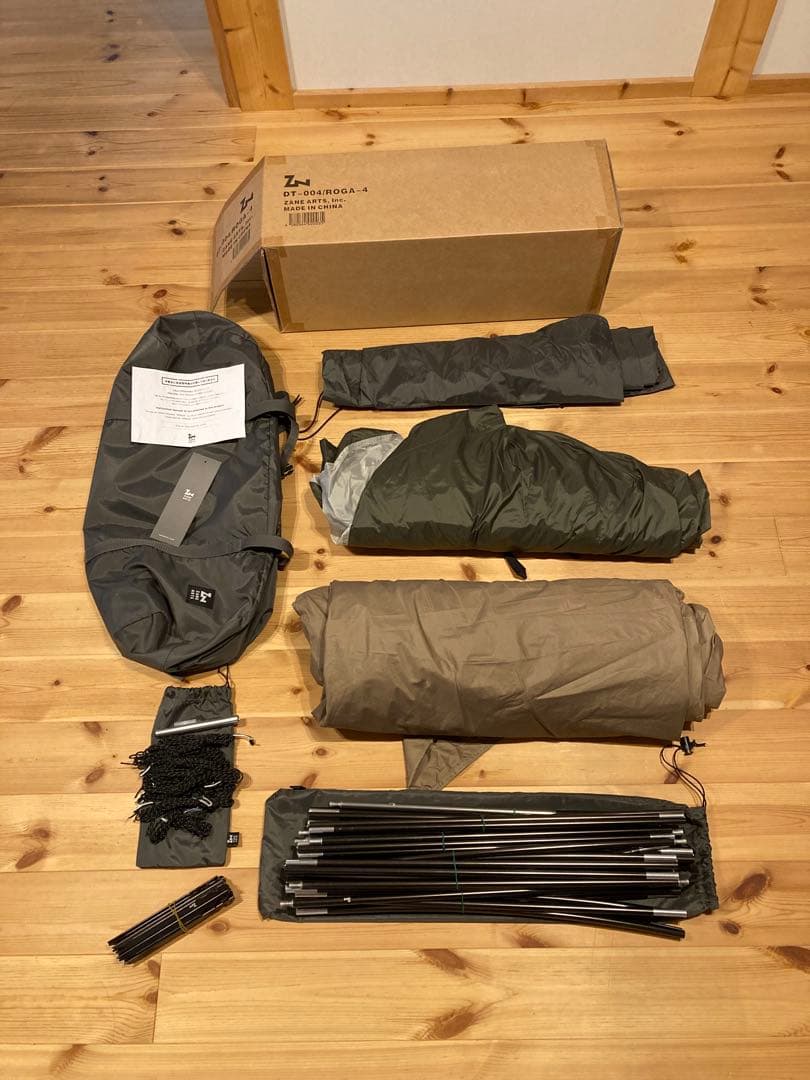 ゼインアーツZANEARTSROGA4ロガ 2～4人用コンパクト2ルームテント